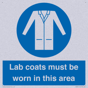 Lab coats must be worn in this area